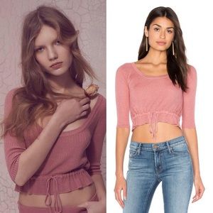 FOR LOVE & LEMONS KNITZ DELANCEY CROP SWEATER